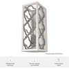 image:imageHunter  Gablecrest 1Light Distressed White Small Sconce Light Dimmable Transitional Style for Bedrooms Kitchens Foyers Bathrooms  19376