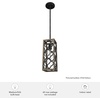 image:imageHunter  Gablecrest 1light French Oak Mini Pendant Light Dimmable Transitional Style Rectangle Shaped for Bedrooms Kitchens Dining Living Rooms  19390