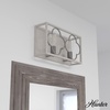 image:imageHunter  Gablecrest 2light Distressed White Medium Size Vanity Light Dimmable Transitional Style for Bedrooms Kitchens Foyers Bathrooms  19395
