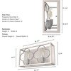 image:imageHunter  Gablecrest 2light Distressed White Medium Size Vanity Light Dimmable Transitional Style for Bedrooms Kitchens Foyers Bathrooms  19395