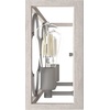 image:imageHunter  Gablecrest 2light Distressed White Medium Size Vanity Light Dimmable Transitional Style for Bedrooms Kitchens Foyers Bathrooms  19395