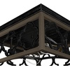 image:imageHunter  Gablecrest 2light French Oak Medium Size Flush Mount Light Dimmable Transitional Style Square Shaped for Bedrooms Kitchens Foyers Bathrooms  19392French Oak