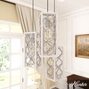 image:imageHunter  Gablecrest 3Light Distressed White Medium Size Cluster Light Dimmable Transitional Style Round Shaped for Bedrooms Kitchens Dining Living Rooms  19996Distressed White