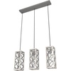 image:imageHunter  Gablecrest 3Light Distressed White Transitional Style Dimmable Large Cluster Light for Bedrooms Kitchens Dining Living Rooms  19949