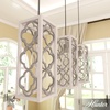 image:imageHunter  Gablecrest 3Light Distressed White Transitional Style Dimmable Large Cluster Light for Bedrooms Kitchens Dining Living Rooms  19949