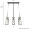 image:imageHunter  Gablecrest 3Light Distressed White Transitional Style Dimmable Large Cluster Light for Bedrooms Kitchens Dining Living Rooms  19949