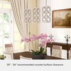 image:imageHunter  Gablecrest 3Light Distressed White Transitional Style Dimmable Large Cluster Light for Bedrooms Kitchens Dining Living Rooms  19949
