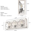 image:imageHunter  Gablecrest 3light Distressed White Medium Size Vanity Light Dimmable Transitional Style for Bedrooms Kitchens Foyers Bathrooms  19397