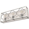 image:imageHunter  Gablecrest 3light Distressed White Medium Size Vanity Light Dimmable Transitional Style for Bedrooms Kitchens Foyers Bathrooms  19397