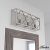 image:imageHunter  Gablecrest 3light Distressed White Medium Size Vanity Light Dimmable Transitional Style for Bedrooms Kitchens Foyers Bathrooms  19397
