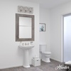 image:imageHunter  Gablecrest 3light Distressed White Medium Size Vanity Light Dimmable Transitional Style for Bedrooms Kitchens Foyers Bathrooms  19397