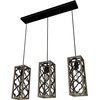 image:imageHunter  Gablecrest 3light French Oak Large Cluster Light Dimmable Transitional Style Linear Shaped for Bedrooms Kitchens Dining Living Rooms  19948