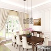 image:imageHunter  Gablecrest 3light French Oak Large Cluster Light Dimmable Transitional Style Linear Shaped for Bedrooms Kitchens Dining Living Rooms  19948