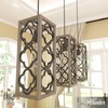 image:imageHunter  Gablecrest 3light French Oak Large Cluster Light Dimmable Transitional Style Linear Shaped for Bedrooms Kitchens Dining Living Rooms  19948