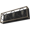 image:imageHunter  Gablecrest 3light French Oak Medium Size Vanity Light Dimmable Transitional Style for Bedrooms Kitchens Foyers Bathrooms  19396