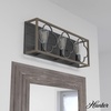 image:imageHunter  Gablecrest 3light French Oak Medium Size Vanity Light Dimmable Transitional Style for Bedrooms Kitchens Foyers Bathrooms  19396