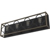image:imageHunter  Gablecrest 4Light French Oak Medium Size Vanity Light Dimmable Transitional Style for Bedrooms Kitchens Foyers Bathrooms  19398