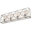 image:imageHunter  Gablecrest 4light Distressed White Medium Size Vanity Light Dimmable Transitional Style for Bedrooms Kitchens Foyers Bathrooms  19399
