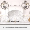 image:imageHunter  Gablecrest 4light French Oak Large Pendant Light Dimmable Transitional Style Sphere Shaped for Bedrooms Kitchens Dining Living Rooms  19097French Oak