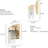 image:imageHunter  Gatz 1Light Alturas Gold Modern Style Dimmable Small Sconce Light for Bedrooms Kitchens Foyers Bathrooms  19680