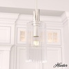 image:imageHunter  Gatz 1Light Brushed Nickel Mini Pendant Light Dimmable Modern Style Cylinder Shaped for Bedrooms Kitchens Dining Living Rooms  19792