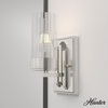 image:imageHunter  Gatz 1light Brushed Nickel Small Sconce Light Dimmable Modern Style for Bedrooms Kitchens Foyers Bathrooms  19681