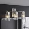 image:imageHunter  Gatz 3light Brushed Nickel Medium Size Vanity Light Dimmable for Bedrooms Kitchens Foyers Bathrooms  19685