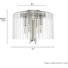 image:imageHunter  Gatz 4Light Brushed Nickel Modern Style Dimmable Medium Size Flush Mount Light for Bedrooms Kitchens Dining Living Rooms  19691