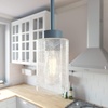 image:imageHunter  Hartland 1light Noble Bronze Mini Pendant Light Dimmable Casual Style Cylinder Shaped for Bedrooms Kitchens Dining Living Rooms  19013Indigo Blue