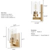image:imageHunter  Hartland 1light Noble Bronze Small Sconce Light Dimmable Transitional Style for Bedrooms Kitchens Foyers Bathrooms  13073Alturas Gold