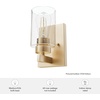 image:imageHunter  Hartland 1light Noble Bronze Small Sconce Light Dimmable Transitional Style for Bedrooms Kitchens Foyers Bathrooms  13073Alturas Gold
