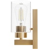 image:imageHunter  Hartland 1light Noble Bronze Small Sconce Light Dimmable Transitional Style for Bedrooms Kitchens Foyers Bathrooms  13073Alturas Gold