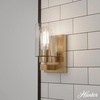 image:imageHunter  Hartland 1light Noble Bronze Small Sconce Light Dimmable Transitional Style for Bedrooms Kitchens Foyers Bathrooms  13073Alturas Gold