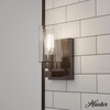 image:imageHunter  Hartland 1light Noble Bronze Small Sconce Light Dimmable Transitional Style for Bedrooms Kitchens Foyers Bathrooms  13073Noble Bronze