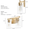 image:imageHunter  Hartland 3light Alturas Gold Medium Size Vanity Light Dimmable Transitional Style for Bedrooms Kitchens Foyers Bathrooms  13078Alturas Gold