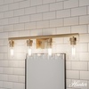 image:imageHunter  Hartland 3light Alturas Gold Medium Size Vanity Light Dimmable Transitional Style for Bedrooms Kitchens Foyers Bathrooms  13078Alturas Gold