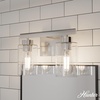 image:imageHunter  Hartland 3light Alturas Gold Medium Size Vanity Light Dimmable Transitional Style for Bedrooms Kitchens Foyers Bathrooms  13078Brushed Nickel