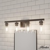 image:imageHunter  Hartland 3light Alturas Gold Medium Size Vanity Light Dimmable Transitional Style for Bedrooms Kitchens Foyers Bathrooms  13078Noble Bronze