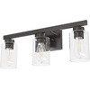 image:imageHunter  Hartland 3light Alturas Gold Medium Size Vanity Light Dimmable Transitional Style for Bedrooms Kitchens Foyers Bathrooms  13078Noble Bronze
