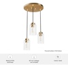image:imageHunter  Hartland 3light Alturas Gold Small Cluster Light Dimmable Transitional Style Round Shaped for Bedrooms Kitchens Dining Living Rooms  13063Alturas Gold