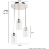 image:imageHunter  Hartland 3light Alturas Gold Small Cluster Light Dimmable Transitional Style Round Shaped for Bedrooms Kitchens Dining Living Rooms  13063Brushed Nickel