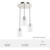 image:imageHunter  Hartland 3light Alturas Gold Small Cluster Light Dimmable Transitional Style Round Shaped for Bedrooms Kitchens Dining Living Rooms  13063Brushed Nickel