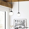 image:imageHunter  Hepburn 1Light Matte Black Modern Style Dimmable Medium Size Pendant Light for Bedrooms Kitchens Dining Living Rooms  19871