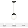 image:imageHunter  Hepburn 1Light Matte Black Modern Style Dimmable Medium Size Pendant Light for Bedrooms Kitchens Dining Living Rooms  19871