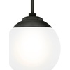 image:imageHunter  Hepburn 1Light Matte Black Modern Style Dimmable Medium Size Pendant Light for Bedrooms Kitchens Dining Living Rooms  19871