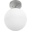 image:imageHunter  Hepburn 1Light Matte White Small Flush Mount Light Dimmable Modern Style Globe Shaped for Bedrooms Kitchens Foyers Bathrooms  19021Matte White Finish