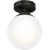 image:imageHunter  Hepburn 1light Brushed Nickel Small Flush Mount Light Dimmable Modern Style Globe Shaped for Bedrooms Kitchens Foyers Bathrooms  19170