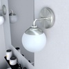 image:imageHunter  Hepburn 1light Brushed Nickel Small Sconce Light Dimmable Modern Style for Bedrooms Kitchens Foyers Bathrooms  19176Brushed Nickel