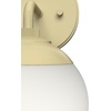 image:imageHunter  Hepburn 1light Brushed Nickel Small Sconce Light Dimmable Modern Style for Bedrooms Kitchens Foyers Bathrooms  19176Painted Modern Brass