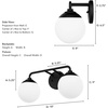 image:imageHunter  Hepburn 2light Brushed Nickel Medium Size Vanity Light Dimmable Modern Style for Bedrooms Kitchens Foyers Bathrooms  19168Painted Modern Brass